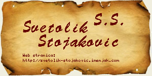 Svetolik Stojaković vizit kartica